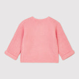 BABIES' WOOL/COTTON CARDIGAN