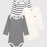 3 PACK BABIES' ICONIC L/S BODYSUITS