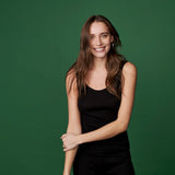 WOMENS' COTTON & WOOL BLENDED SINGLET