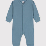 BABIES' RIBBED FOOTLESS ROMPER