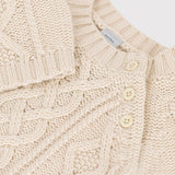 BABIES' CABLE KNIT PULLOVER