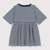 TODDLER GIRLS' STRIPED L/S DRESS
