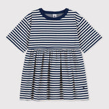 TODDLER GIRLS' STRIPED L/S DRESS