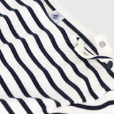 GIRLS' STRIPED STRIPED JERSEY TOP