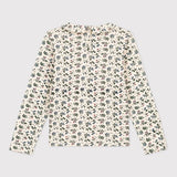 GIRLS' FLORAL PRINT L/S TOP