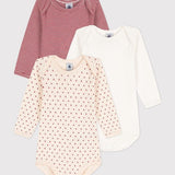 3 PACK BABIES' L/S BODYSUITS