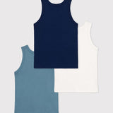 3 PACK BOYS' SINGLETS